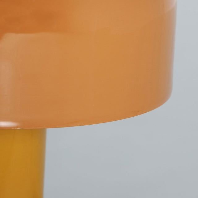 Vista superior pantalla Lámpara de sobremesa Albate Hierro en color ámbar Kodu Homedesign Vical Slowdeco