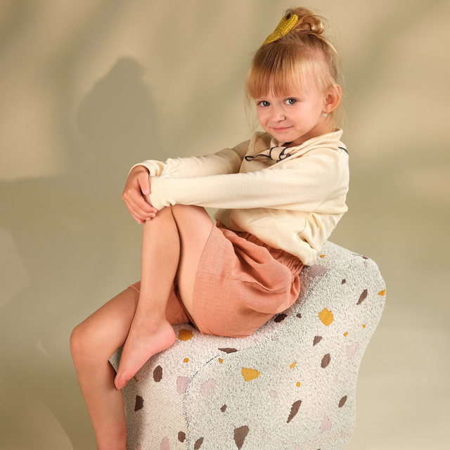Terrazzo de mármol Cloud Pouffe