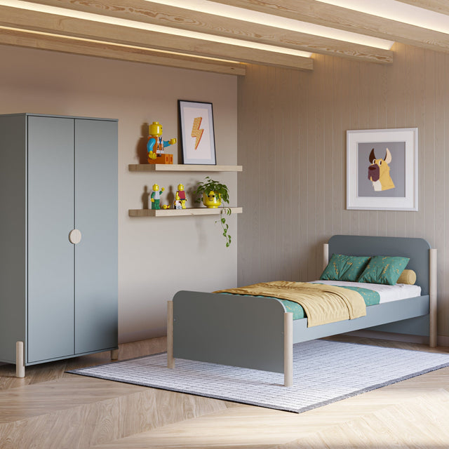 Armario Infantil Lily 93 Verde Kaki & Pino