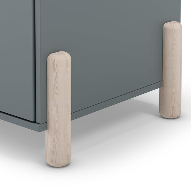 Armario Infantil Lily 93 Verde Kaki & Pino