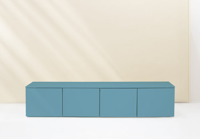 Mueble de TV de 200cm Nolla Azul - RAL5014 Slowdeco
