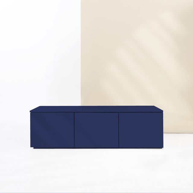 Mueble tv de 150cm Nolla Azul Noche - RAL5022 Slowdeco