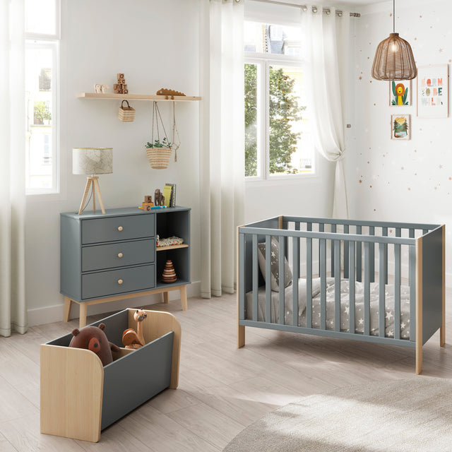 Baúl Infantil Esteban 70 Verde Kaki & Pino