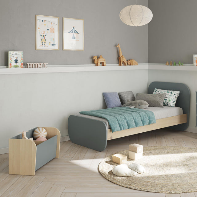 Baúl Infantil Esteban 70 Verde Kaki & Pino