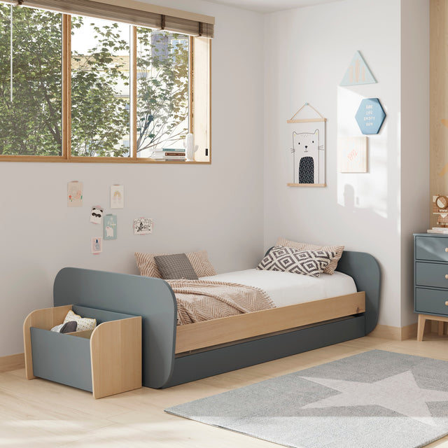 Baúl Infantil Esteban 70 Verde Kaki & Pino