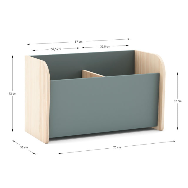 Baúl Infantil Esteban 70 Verde Kaki & Pino