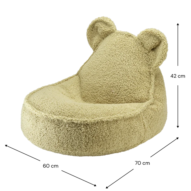 Matcha Bear Beanbag y otoman set