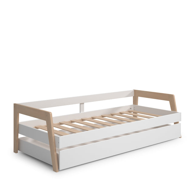 Cama Infantil Doble Carrie 211 Blanca & Pino