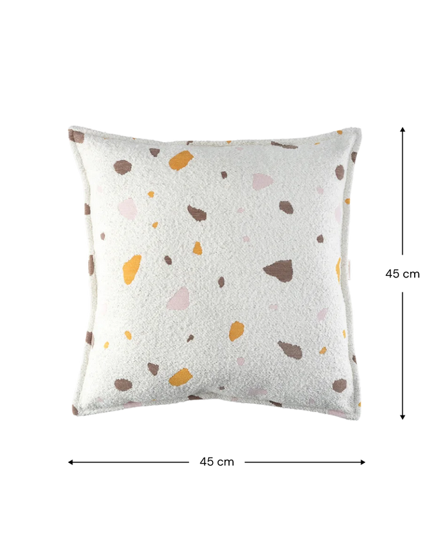 Cojín de bloque de mármol de terrazo