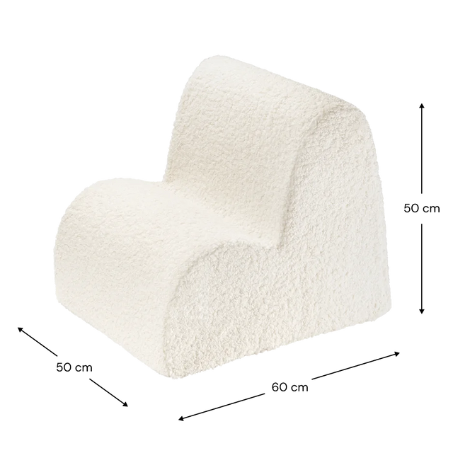 Silla de nube blanca crema