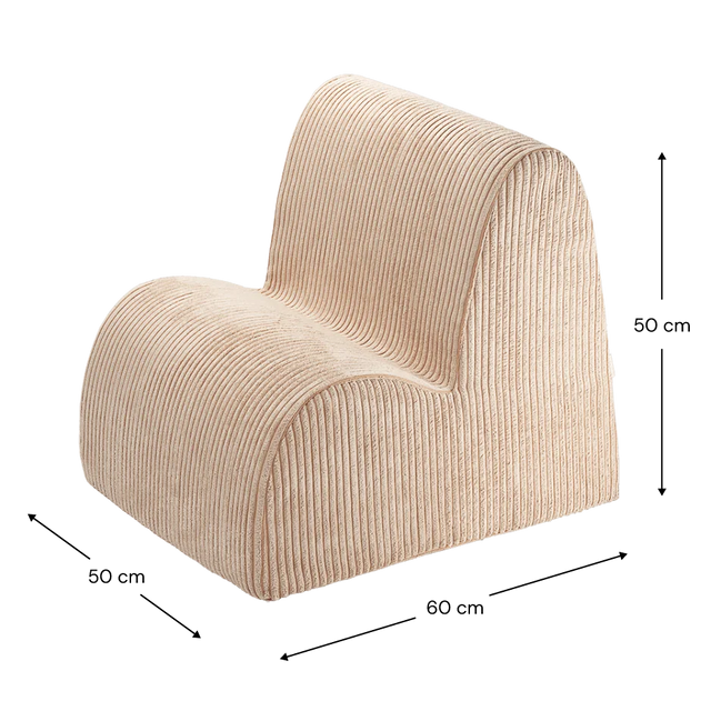 Silla de nube de azúcar morena