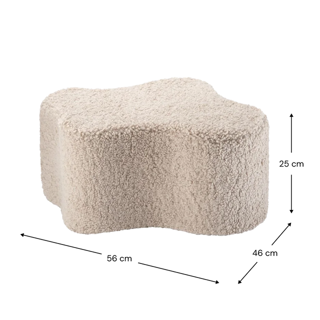 Pouffe de nubes de galletas