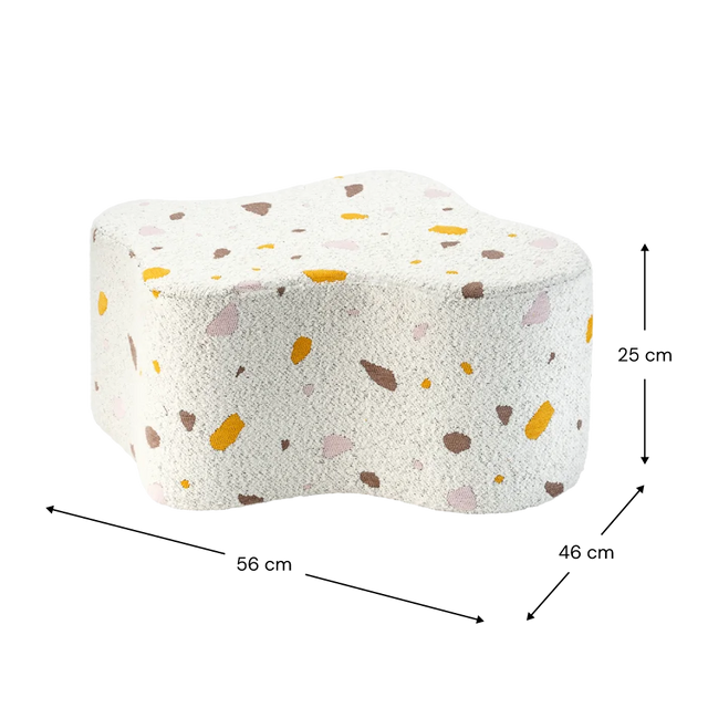 Terrazzo de mármol Cloud Pouffe