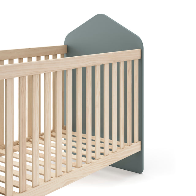 Cuna Infantil Estefanía 124 Verde Kaki & Pino
