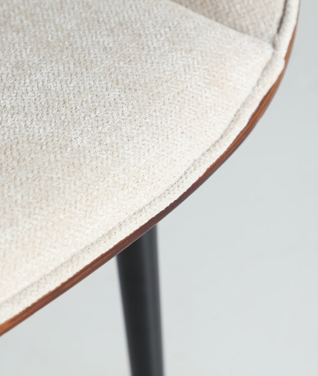 Silla Tapizada Beesd Blanco Roto