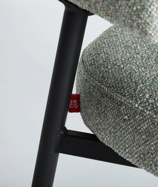 Silla Tapizada Merano Verde Jaspeado