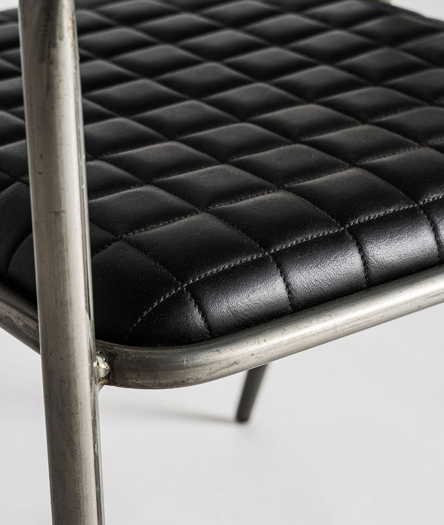 Silla Olby Cuero & Hierro