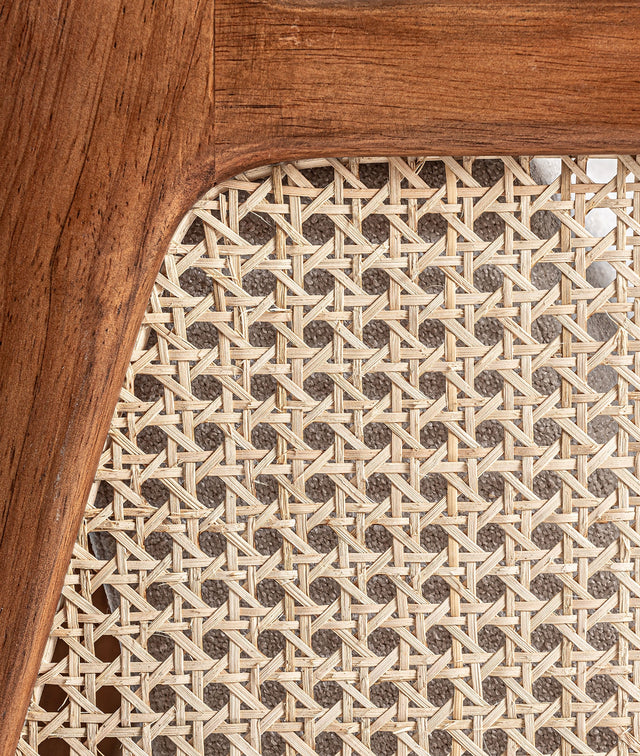 Sillón Gitsberg Blanco Roto & Ratán