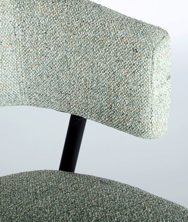 Silla Tapizada Merano Verde Jaspeado