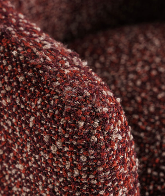 Sillón Tapizado Leke Burdeos Jaspeado