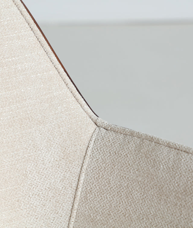 Silla Tapizada Beesd Blanco Roto