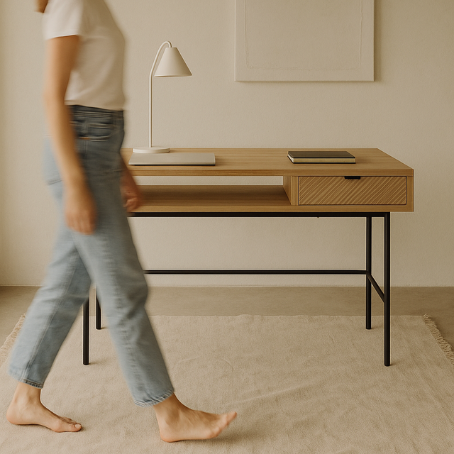 Escritorio Alabama roble/negro