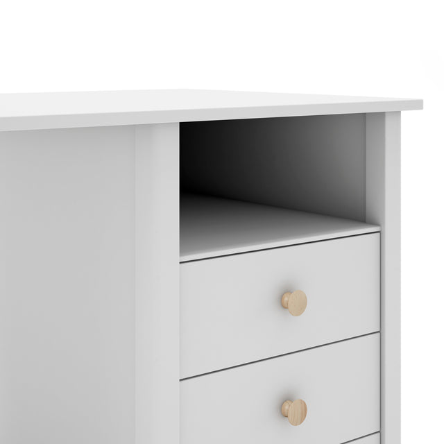 Escritorio Infantil Rectangular Max 120 Blanco & Pino