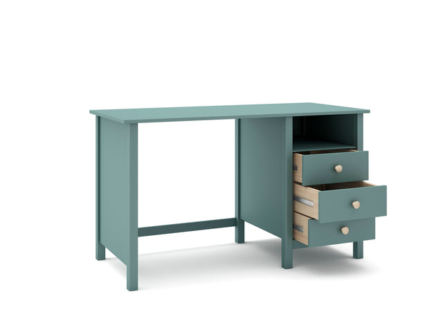 Escritorio Infantil Rectangular Max 120 Verde Kaki & Pino