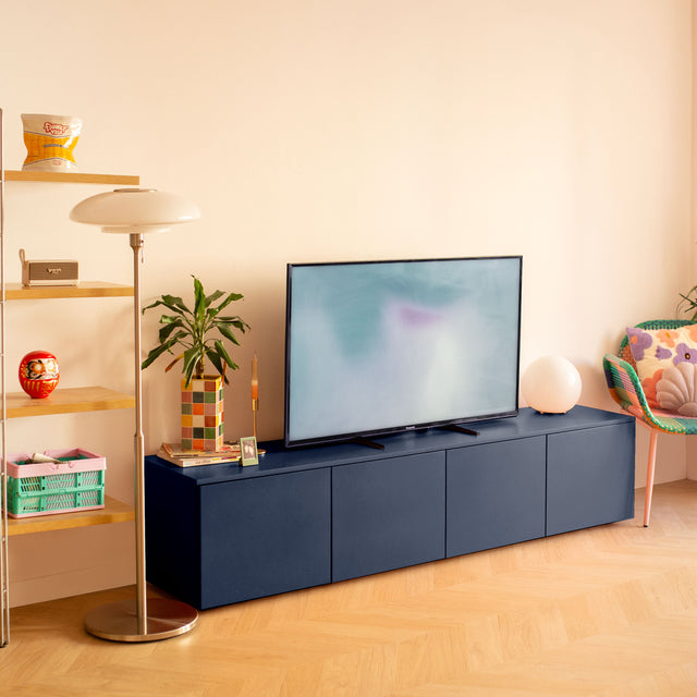 Mueble de TV de 200cm Nolla Gris antracita