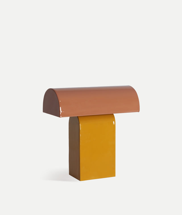 Lámpara de Sobremesa Vezia Amarillo & Rosa