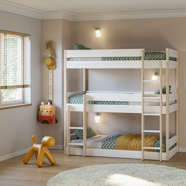 Litera Triple Milos 200 Blanco & Pino