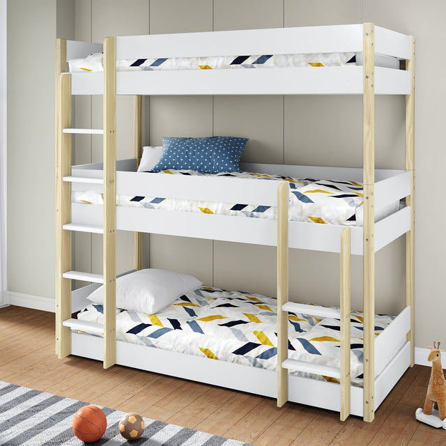 Litera Triple Milos 200 Blanco & Pino