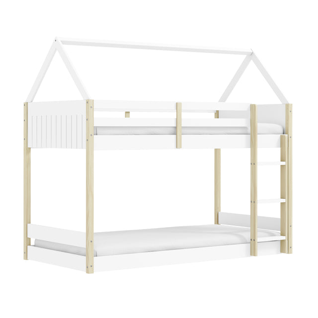 Litera Infantil Casita Sila 200 Blanco & Pino