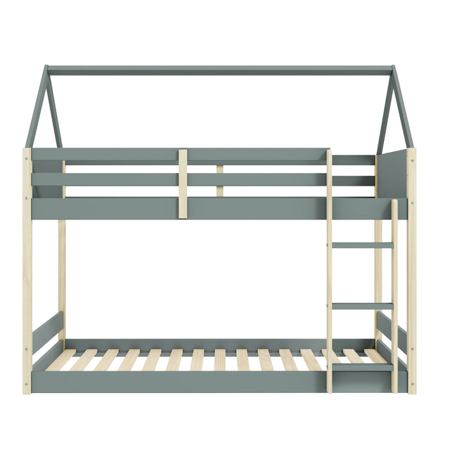 Litera Infantil Casita Sila 200 Verde Kaki & Pino