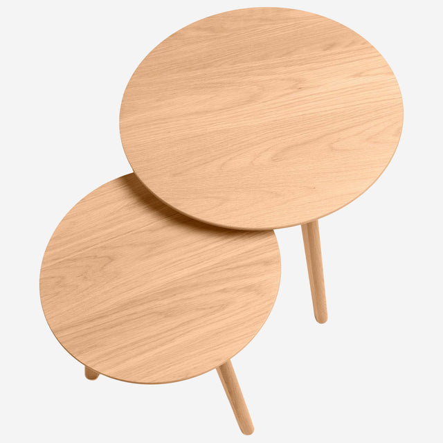 Mesas de madera redonda roble Martin Som Casa