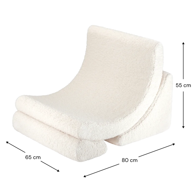 Silla de luna blanca crema