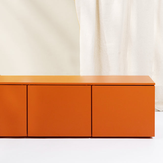 Mueble de TV de 200cm Nolla Naranja Teja Slowdeco