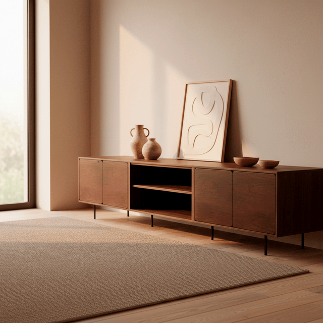 Mueble TV Penxat 240 Natural - 4 puertas 1 balda