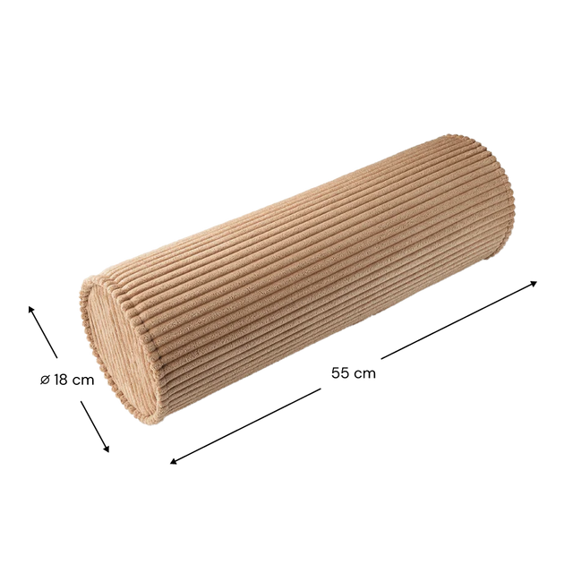 Cojín de rollo de toffee