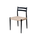 Silla Bonnie Negra & Cuerda Natural