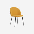 Silla tapizada mostaza Curvy Som Casa