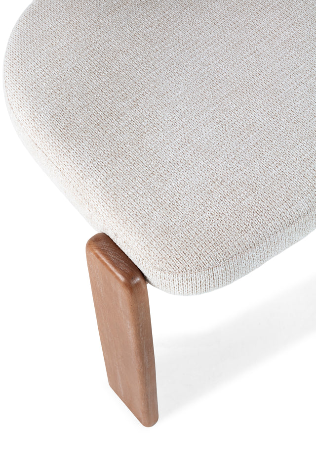 Silla de Comedor Nadia Beige Roble Lavado