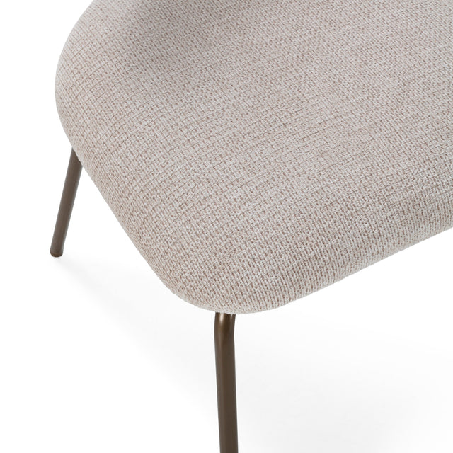 Silla de Comedor Tapizada Olimpia Beige & Roble