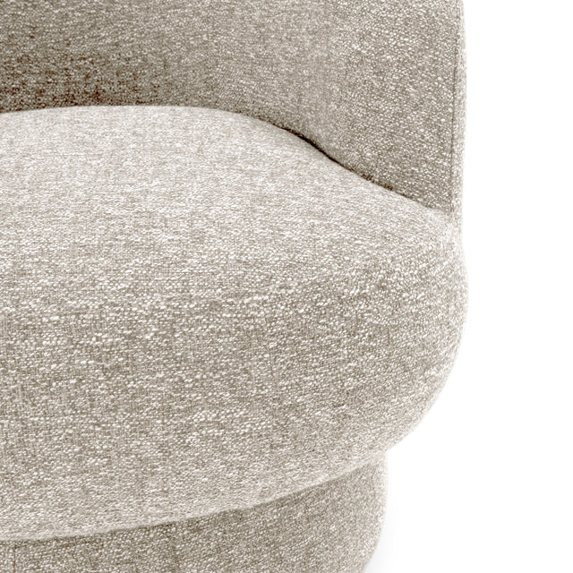 Sillón Tapizado Giratorio Dali Beige