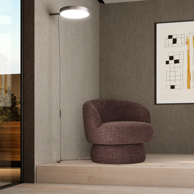 Sillón Tapizado & Giratorio Dali Violeta