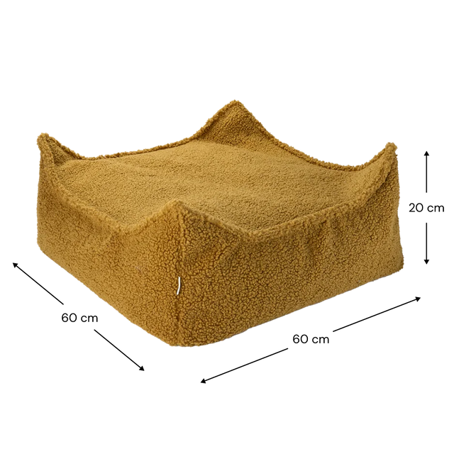 Silla de bolsas de frijol de arce y set otomano