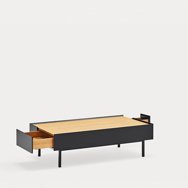 Mesa de Centro Rectangular Arista 110 Negra