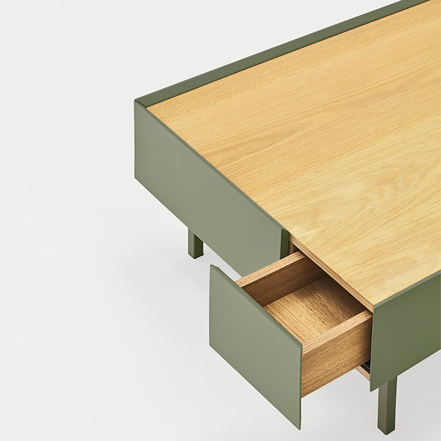 Mesa de Centro Rectangular Arista 110 Verde