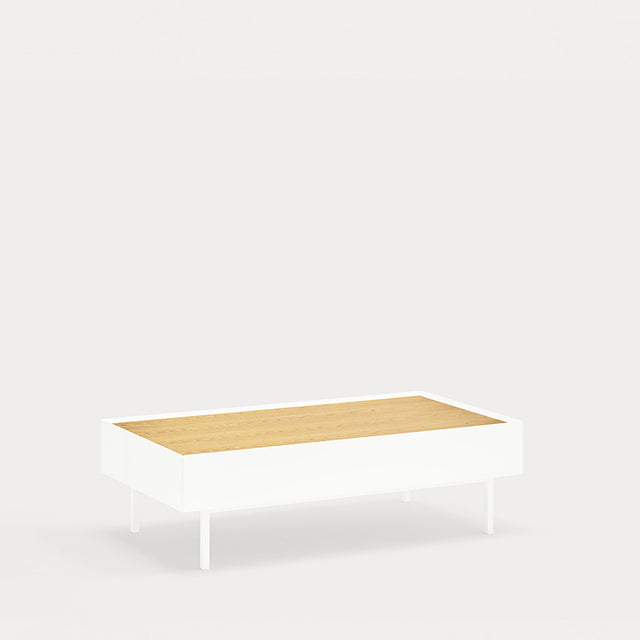 Mesa de Centro Rectangular Arista 110 Blanco