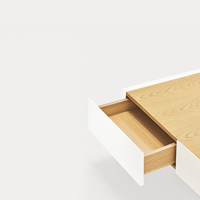 Mesa de Centro Rectangular Arista 110 Blanco